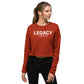 Women's Legacy Crop Sweatshirt White Text